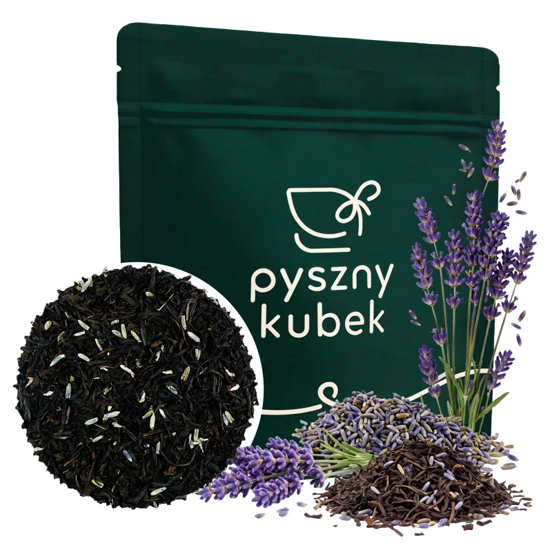 Czarna herbata Yunnan Black z suszoną lawendą
