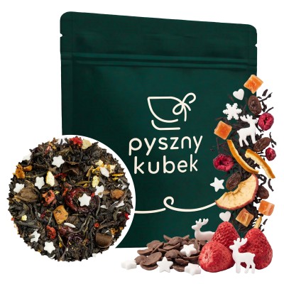 Zimowa herbata czarna List do Świętego Mikołaja w świątecznym opakowaniu