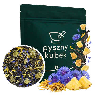 Egzotyczna czarna herbata liściasta Tropikalny Las w eleganckim opakowaniu