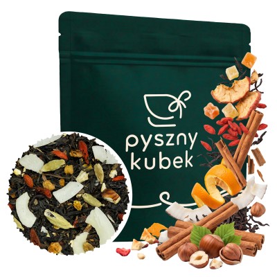 Rozgrzewająca czarna herbata liściasta Dary Jesieni w eleganckim opakowaniu