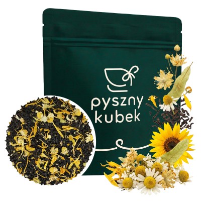 Aromatyczna czarna herbata sypana Lipa i Miód w eleganckim opakowaniu