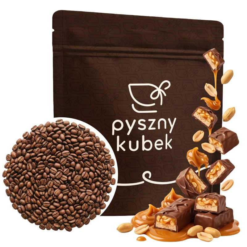 Kawa smakowa Orzech w karmelu i czekoladzie sklep PysznyKubek