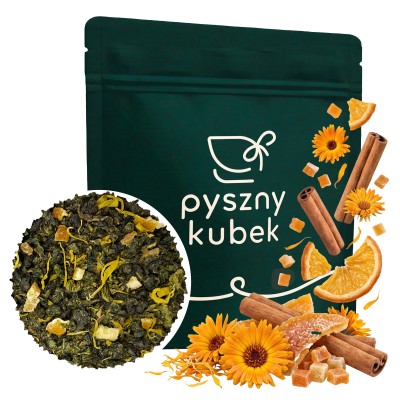 Cytrusowa herbata sypana Oolong Pomarańczowy w eleganckim opakowaniu