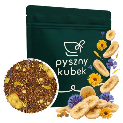 Herbata Rooibos Egzotyczny Sen z płatkami kwiatów