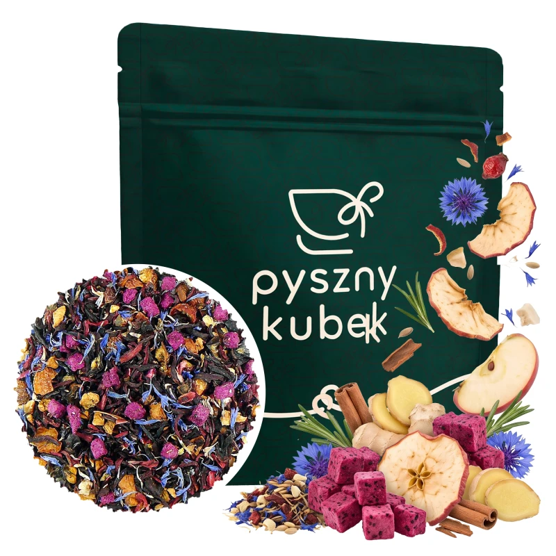 Egzotyczna herbata owocowa Smoczy Owoc z hibiskusem i imbirem