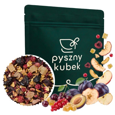 Aromatyczna owocowa herbata sypana Domowa Szarlotka w eleganckim opakowaniu