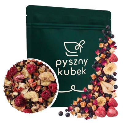 Wyjątkowa owocowa herbata sypana Rozkosz w eleganckim opakowaniu