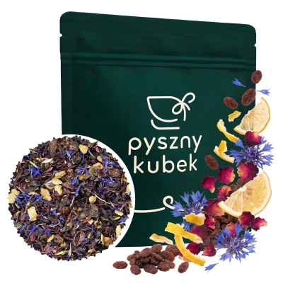 Klasyczna owocowa herbata sypana Rum z Cytryną w eleganckim opakowaniu