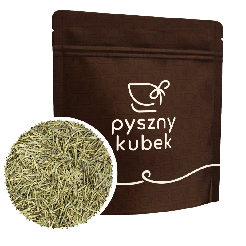 Suszony rozmaryn igiełki w szczelnym opakowaniu strunowym