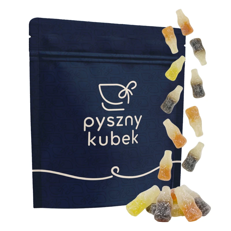 Kwaśne żelki o smaku coli polskiej produkcji