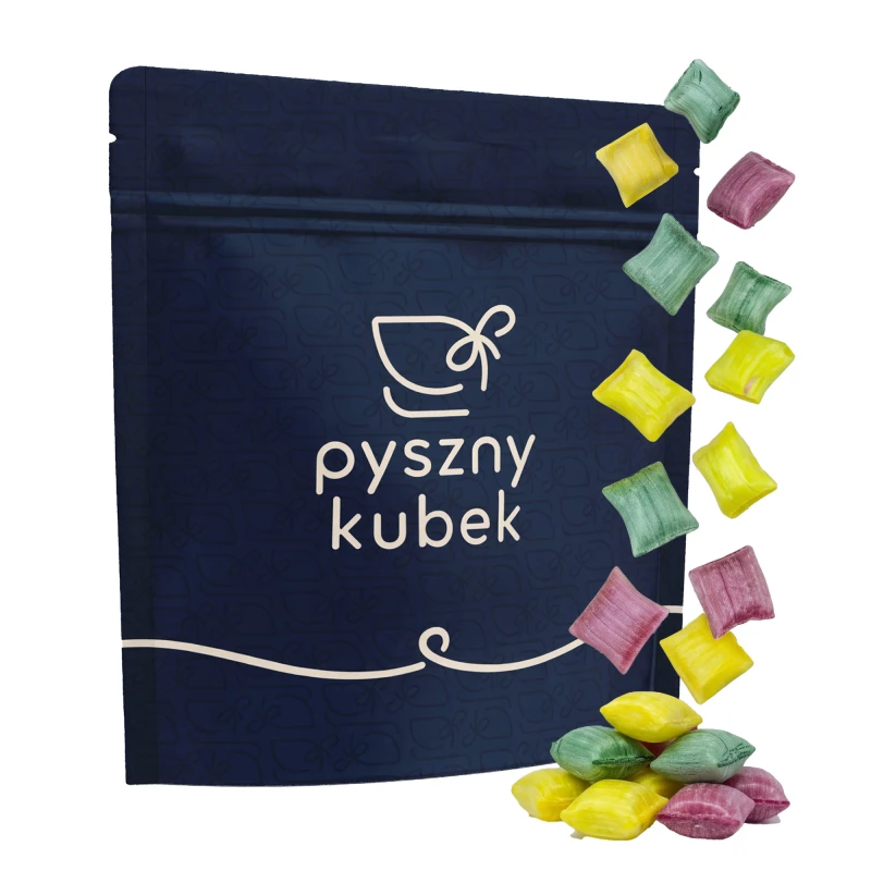 Ręcznie robione cukierki owocowe musujące
