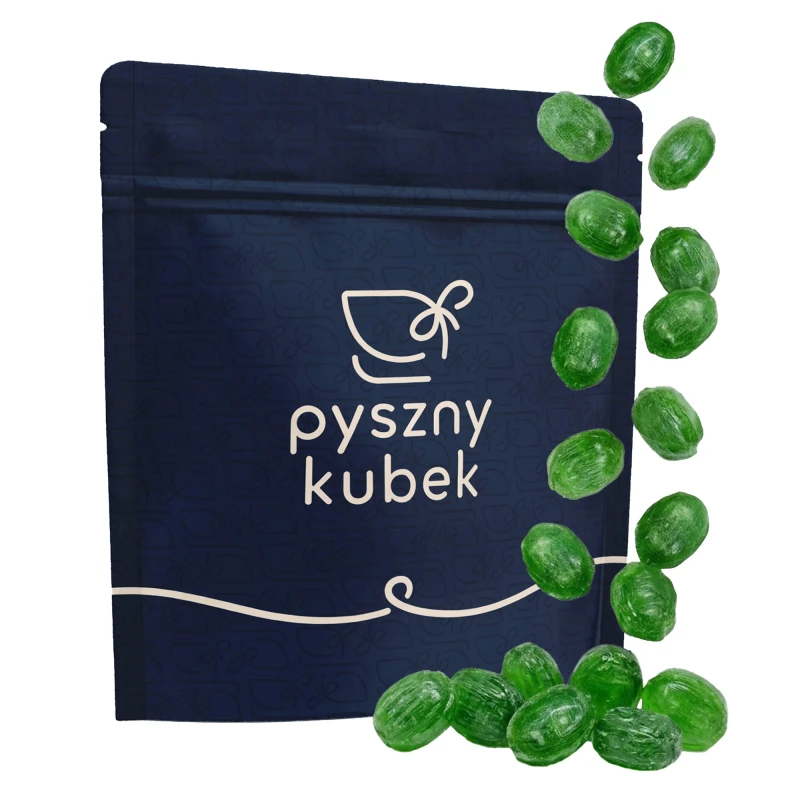 Ręcznie robione cukierki o smaku mięty z naturalnym olejkiem