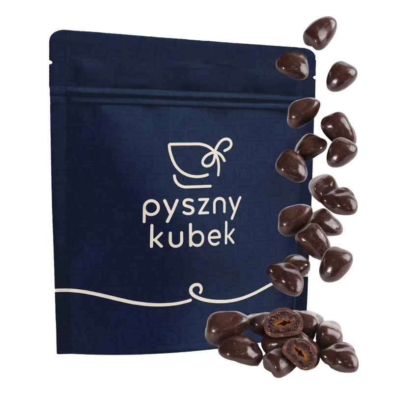 Kandyzowane śliwki w deserowej czekoladzie z manufaktury