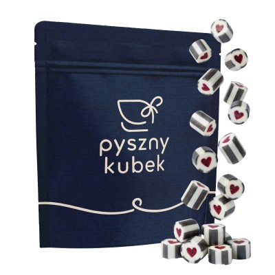 Ręcznie robione cukierki o smaku czarnej porzeczki 100g