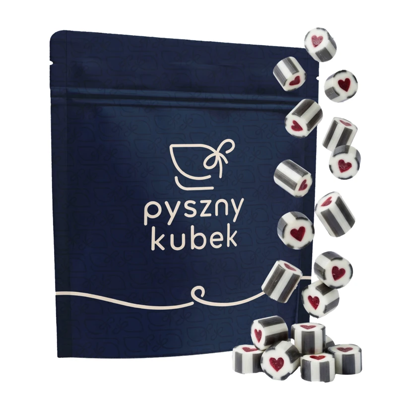Ręcznie robione cukierki o smaku czarnej porzeczki 100g